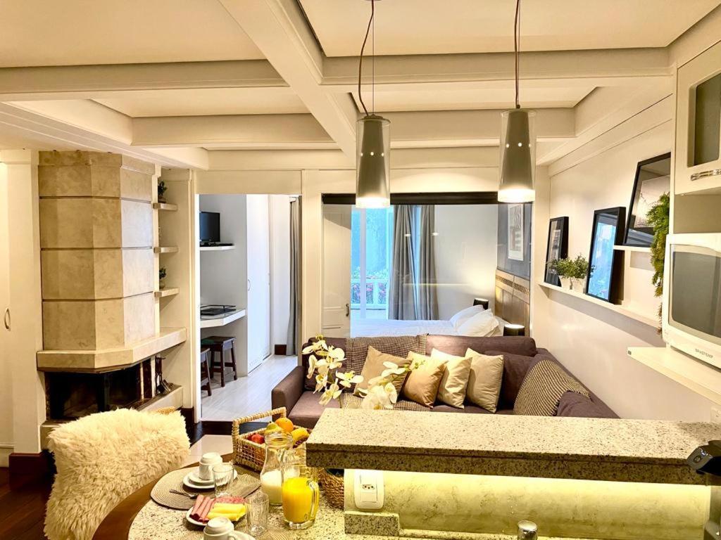 Espetacular Apartamento Em Canela, Laje De Pedra - Mountain Village Ngoại thất bức ảnh